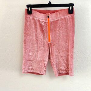 P.E. Nation Velvet Bike Shorts - Terra Cotta - Size S - NWT